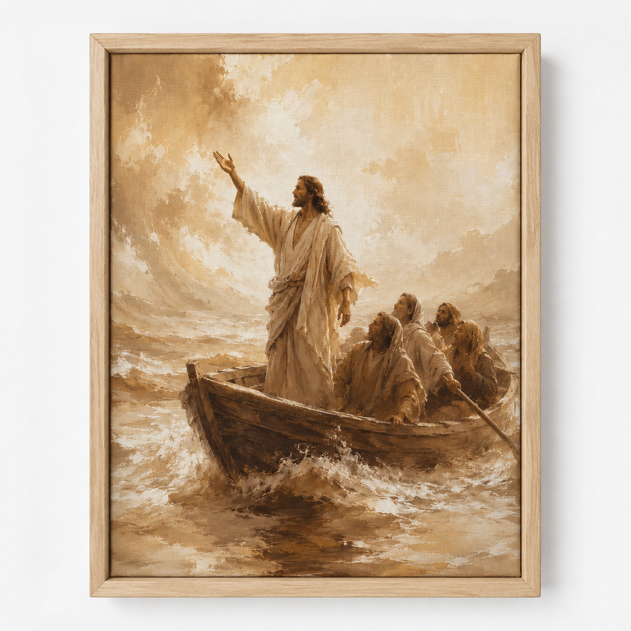Quadro Jesus Acalma a Tempestade