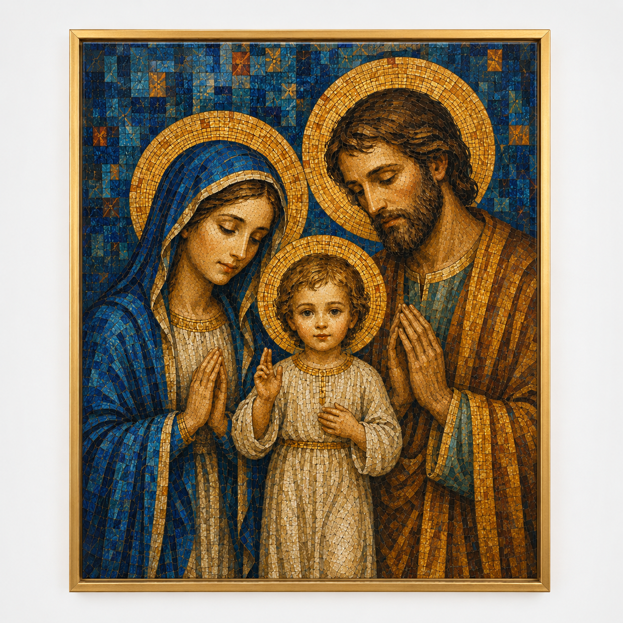 Quadro Sagrada Família em Oração