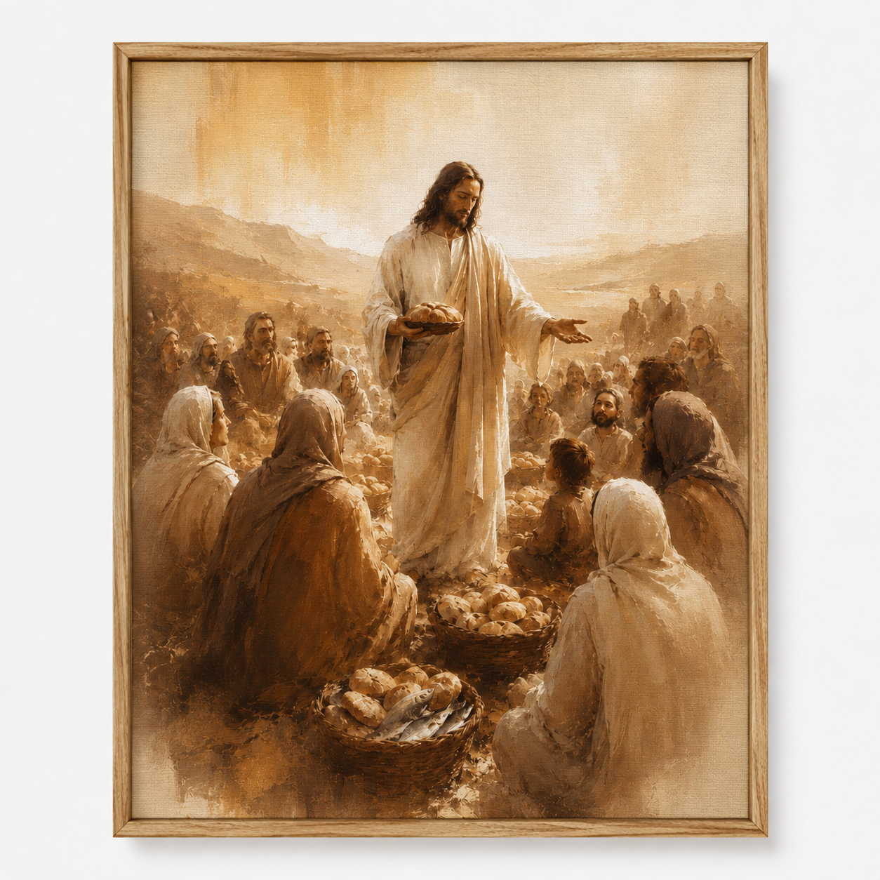 Quadro Milagre da Multiplicação dos Pães e Peixes