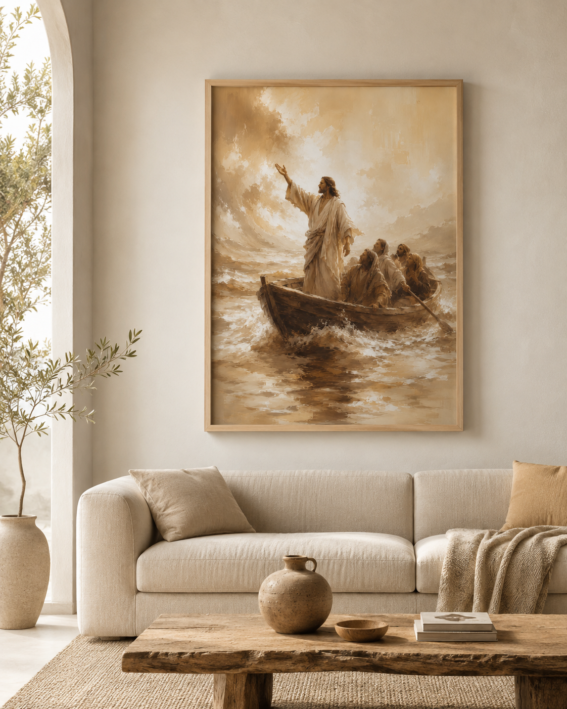 Quadro Jesus Acalma a Tempestade
