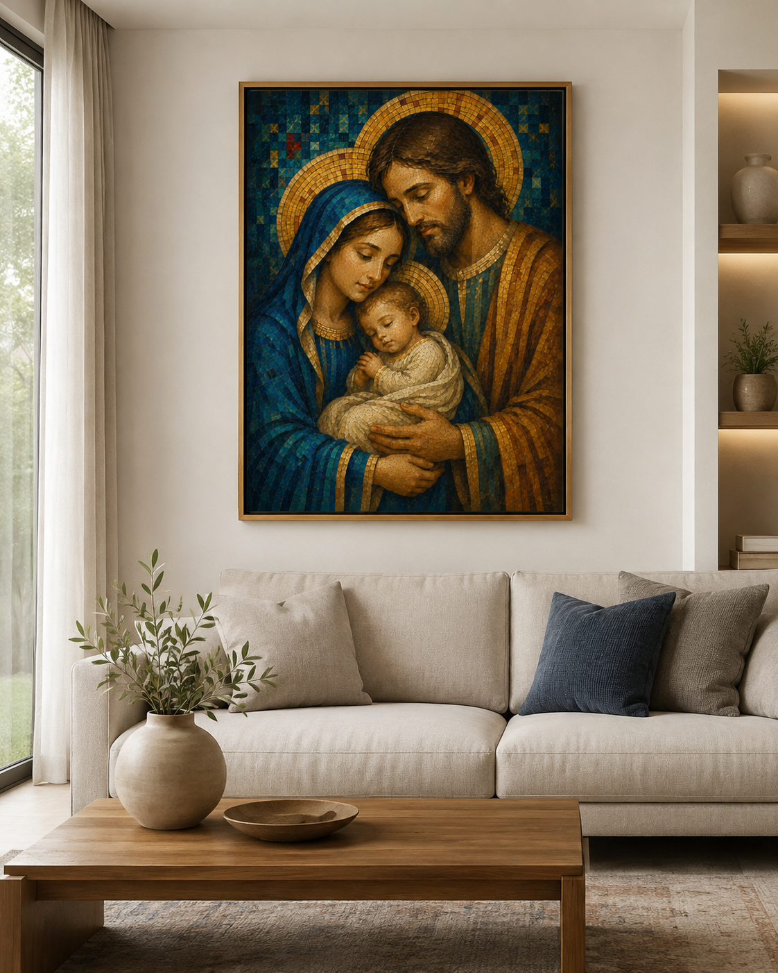 Quadro Sagrada Família Ternura