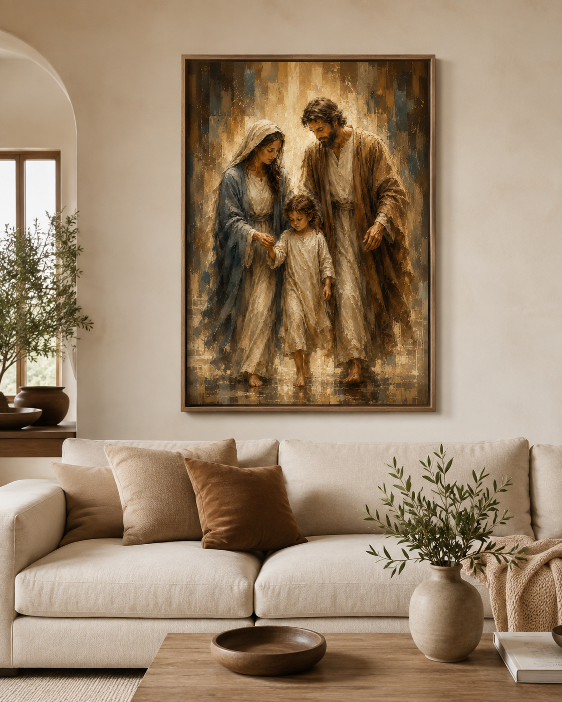 Quadro Sagrada Família sob a Luz da Fé