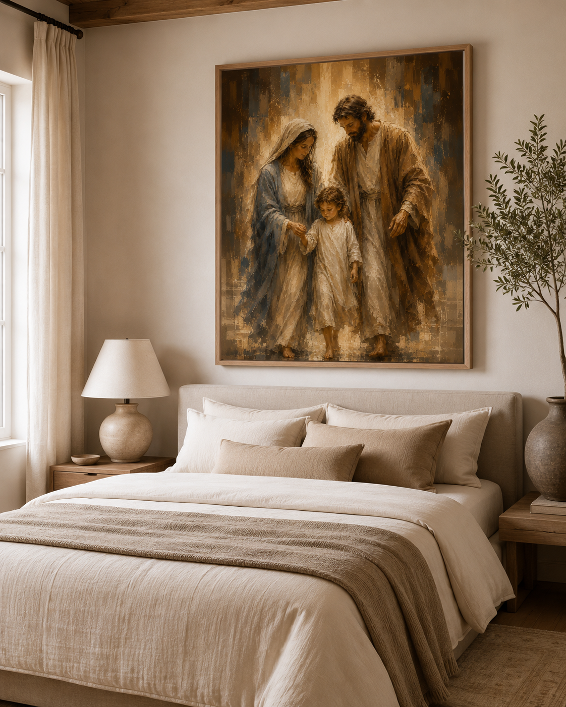 Quadro Sagrada Família sob a Luz da Fé