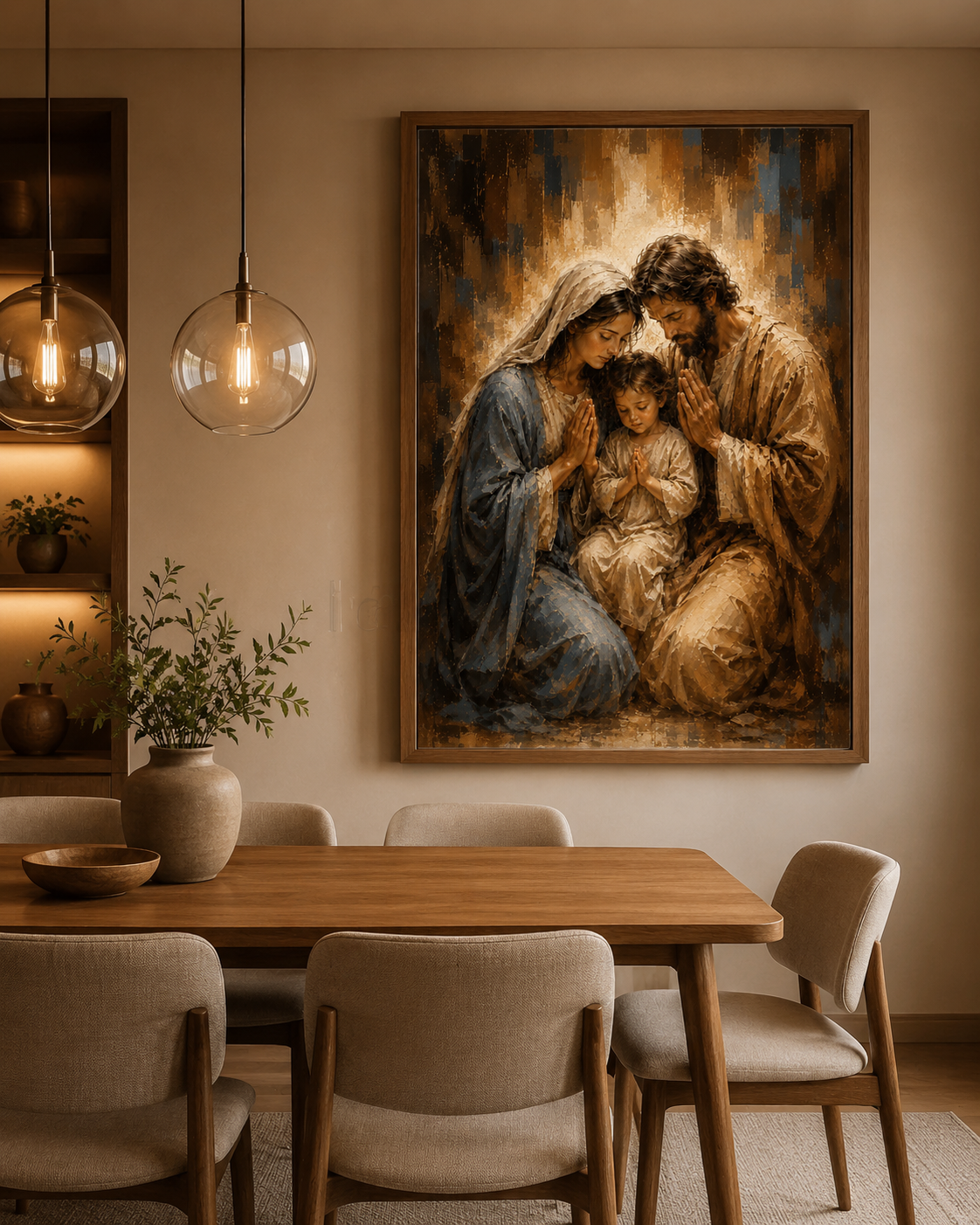 Quadro Sagrada Família Benção do Lar