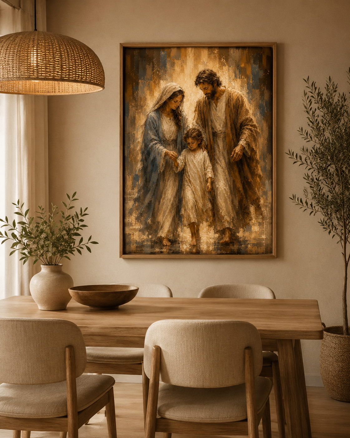 Quadro Sagrada Família sob a Luz da Fé
