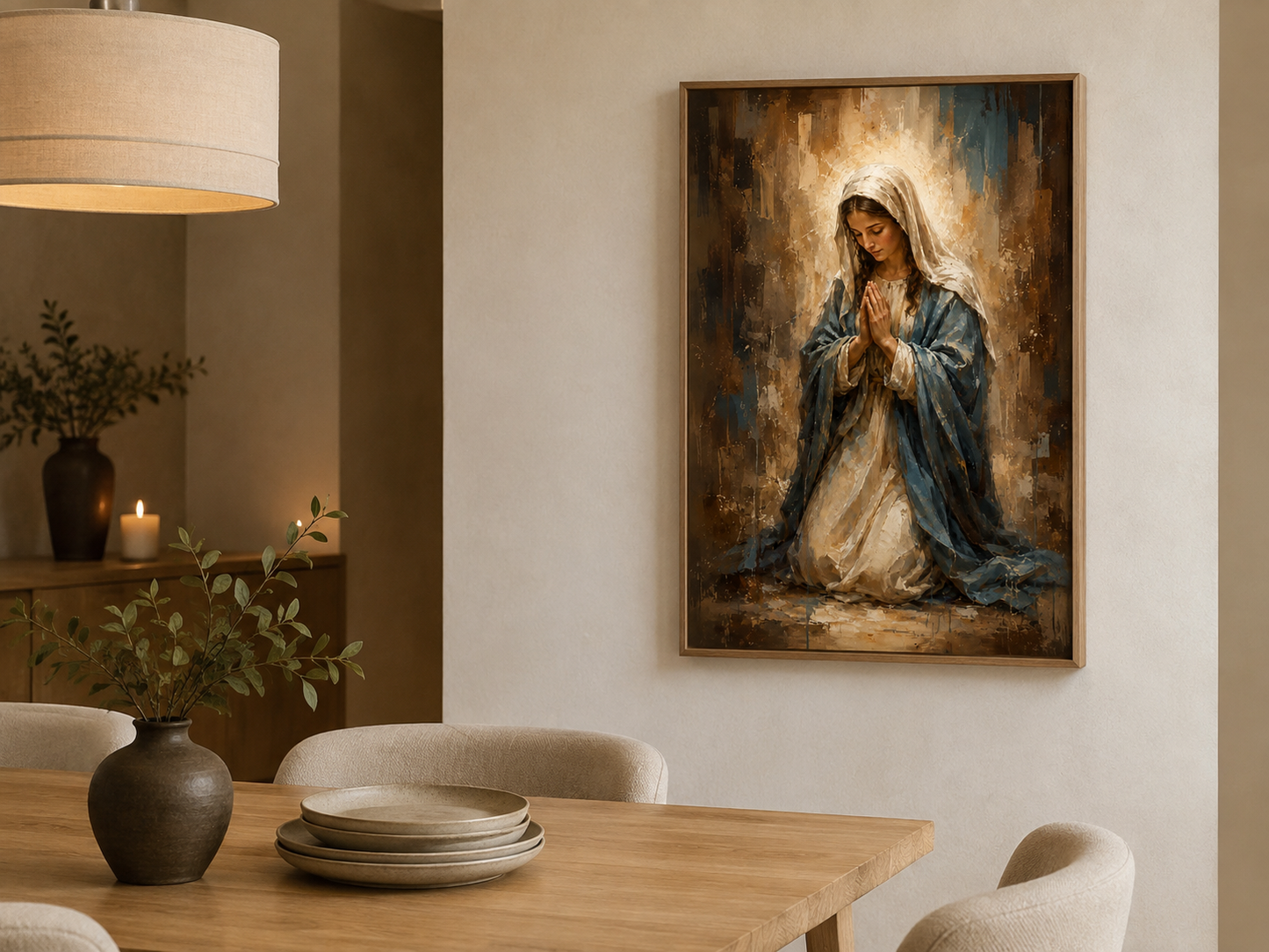 Quadro Virgem Maria em Oração