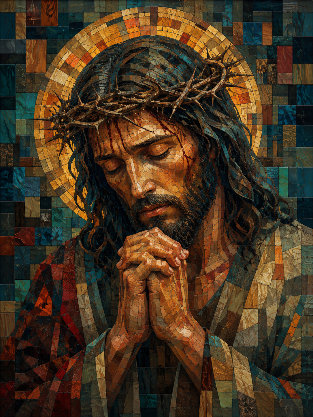 Quadro Cristo Coroado de Espinhos