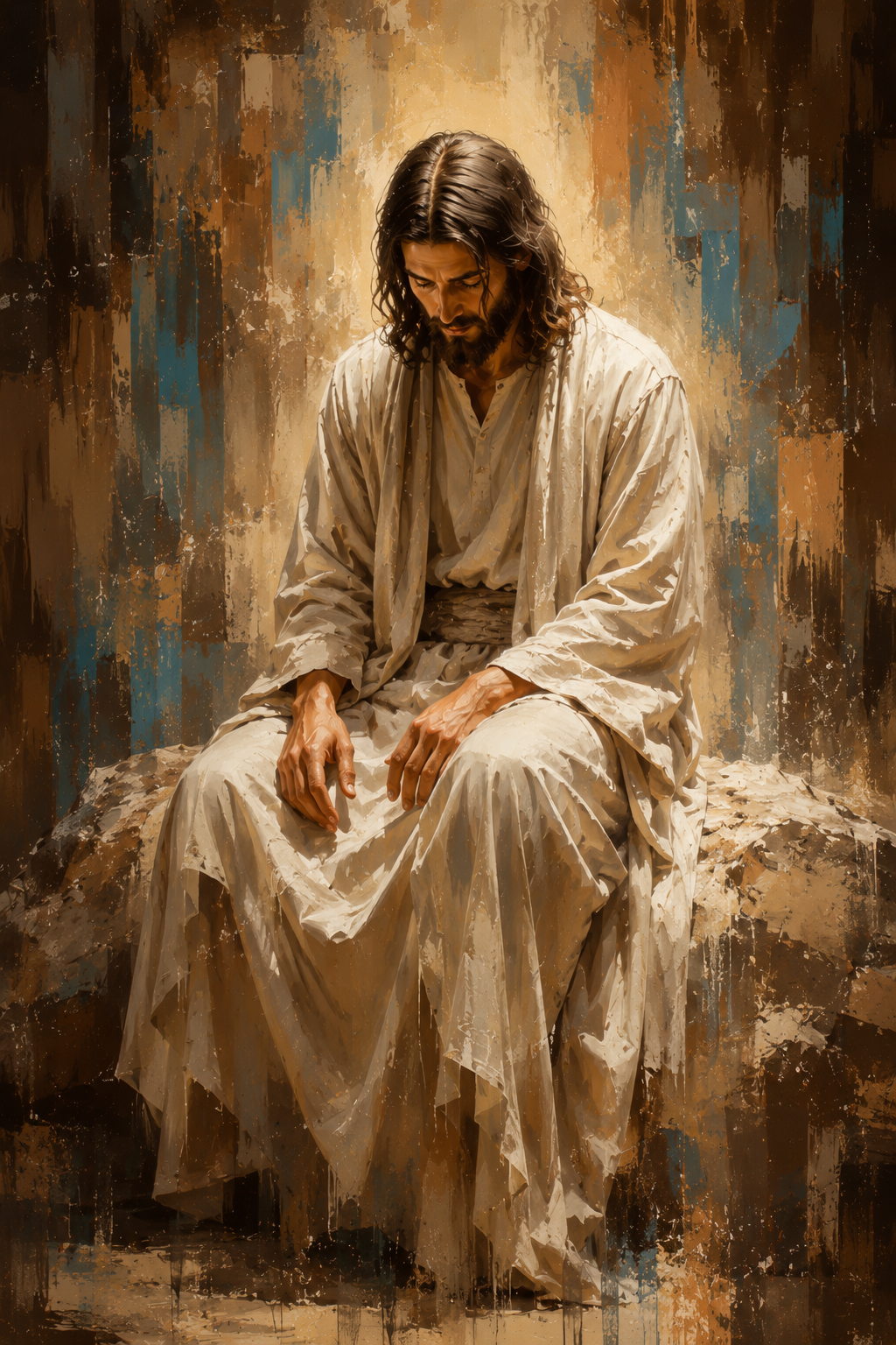 Quadro Cristo em Silêncio
