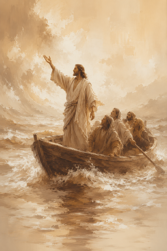 Quadro Jesus Acalma a Tempestade