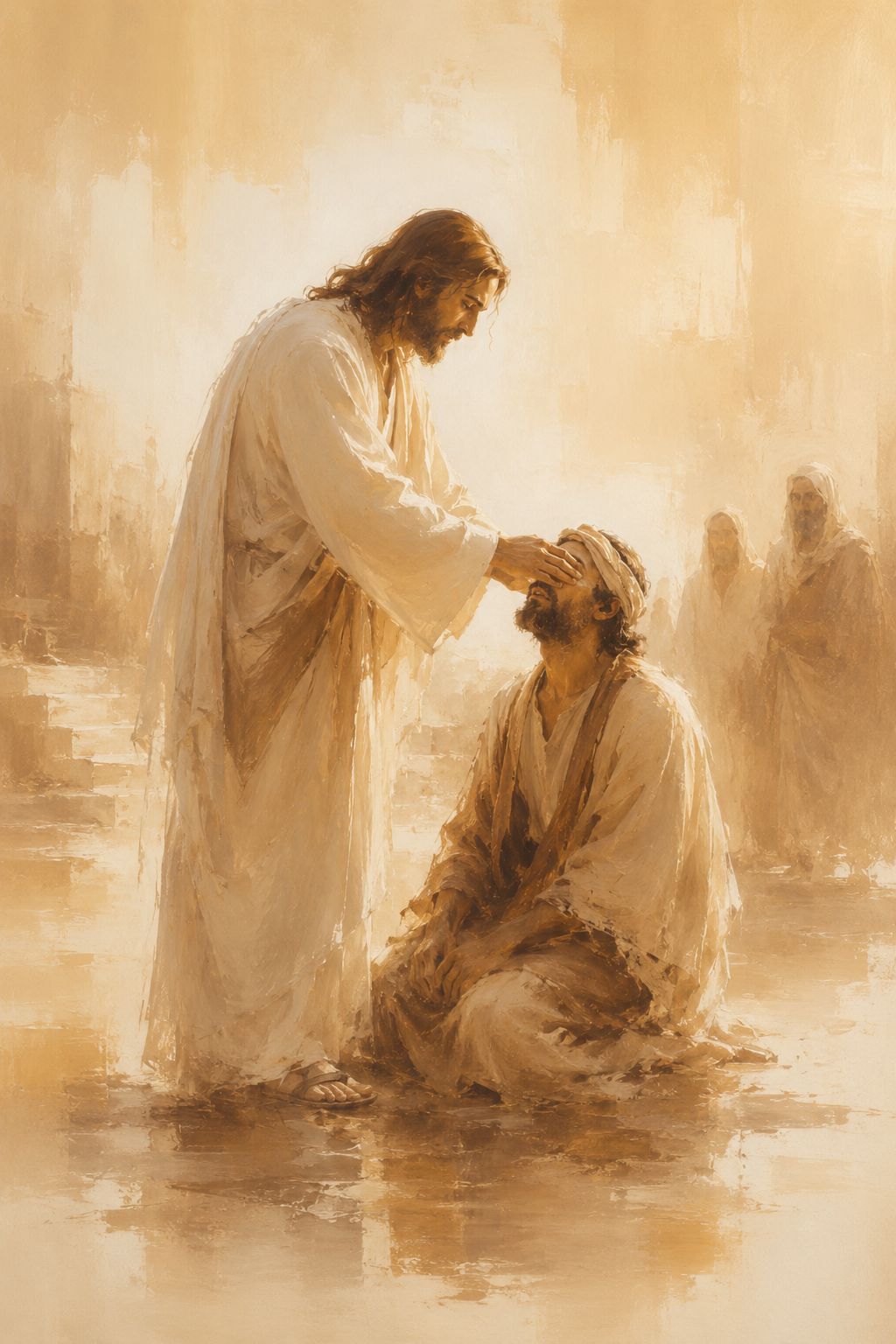 Quadro Jesus Cura o Cego