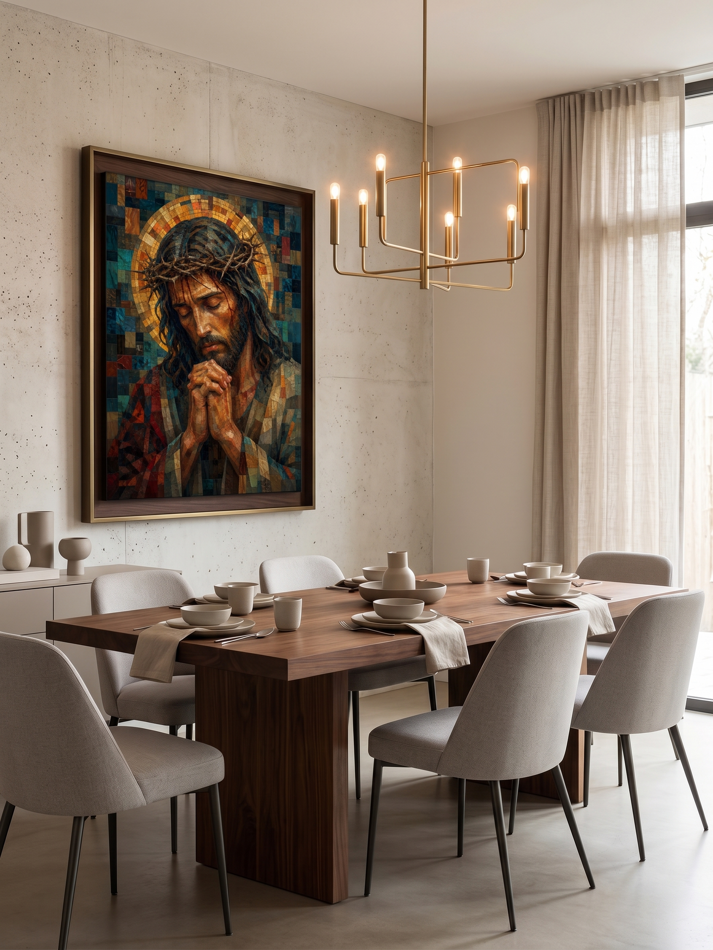 Quadro Cristo Coroado de Espinhos