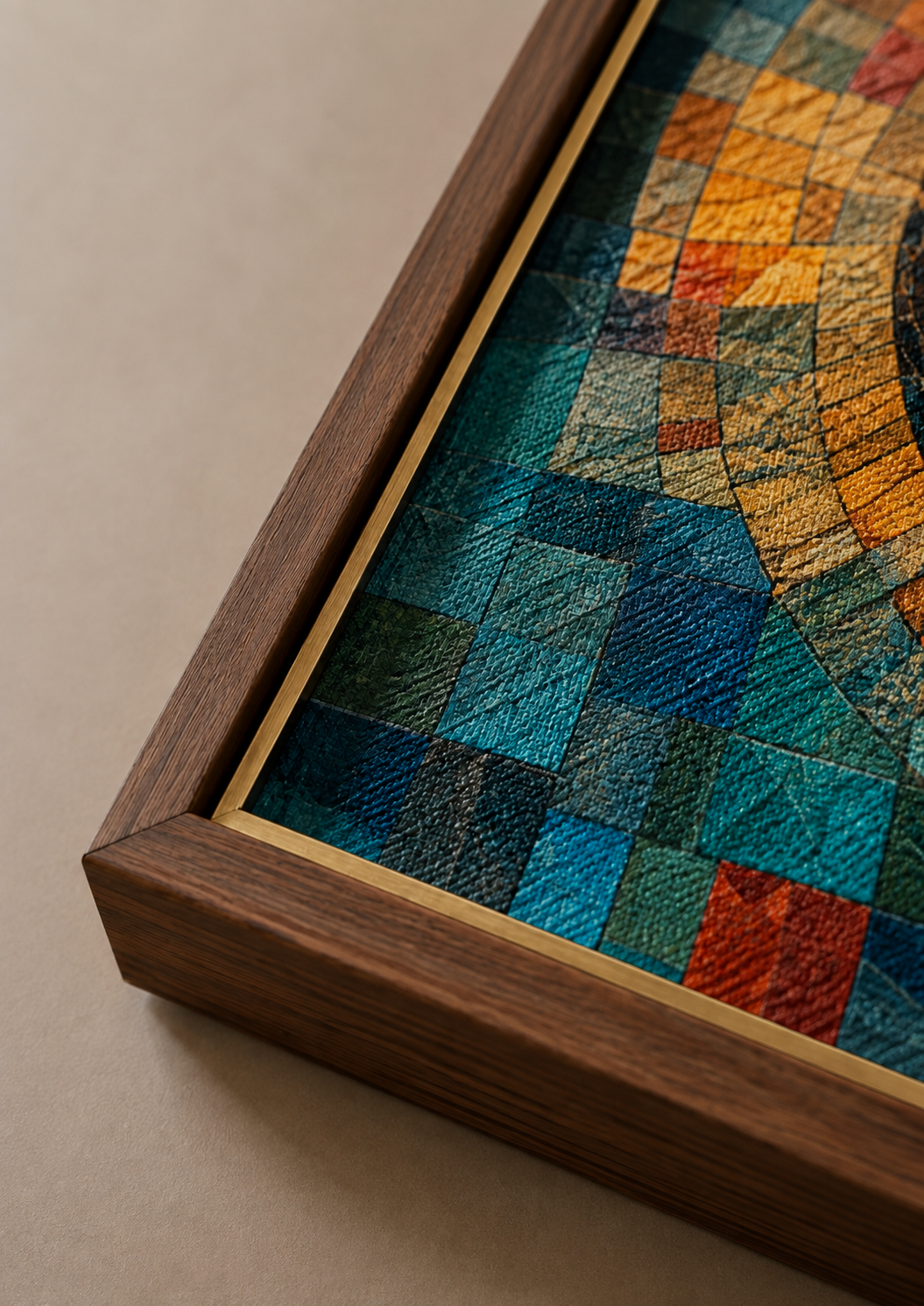 Quadro Sagrado Coração de Jesus em Mosaico