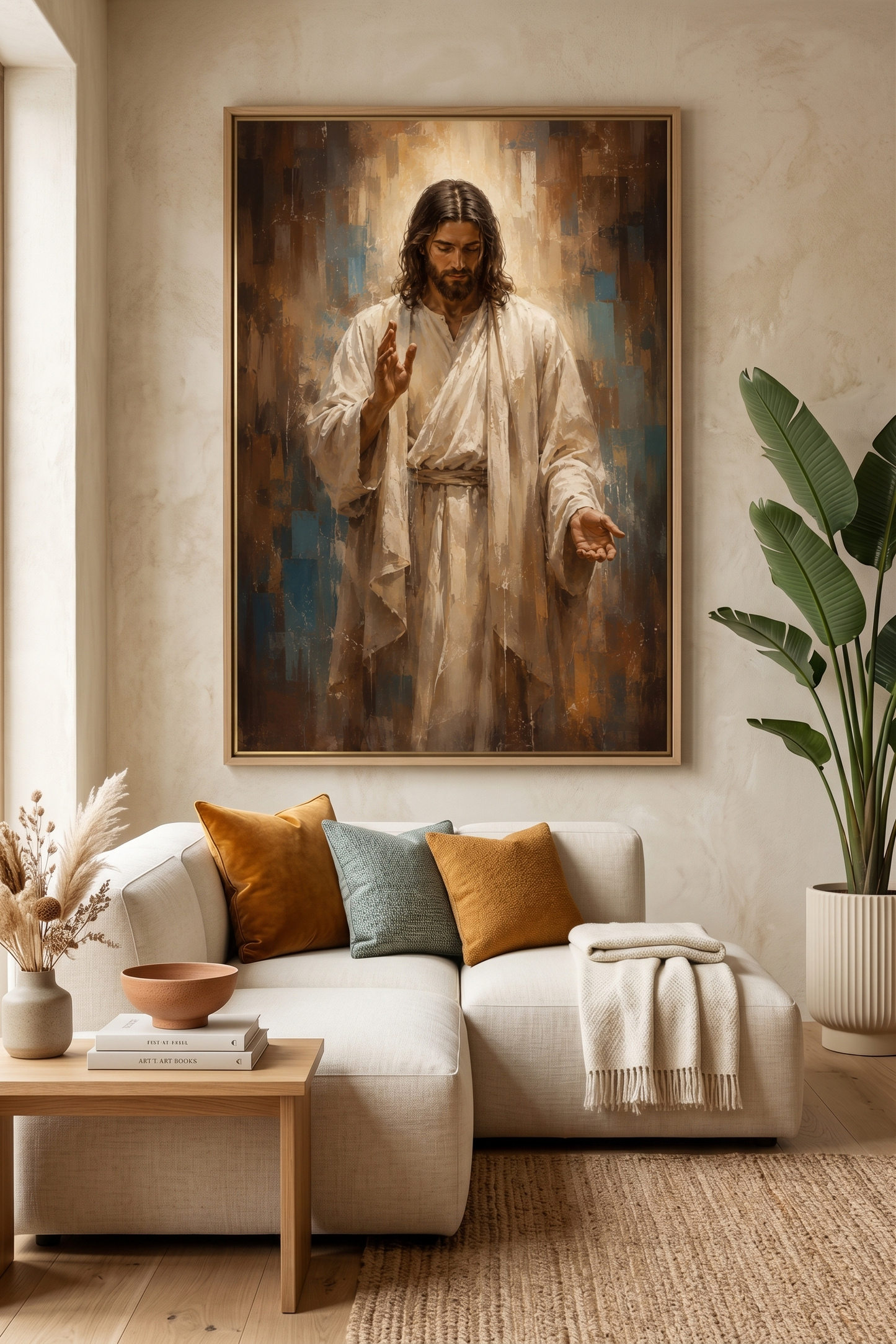 Quadro Cristo em Bênção e Acolhimento