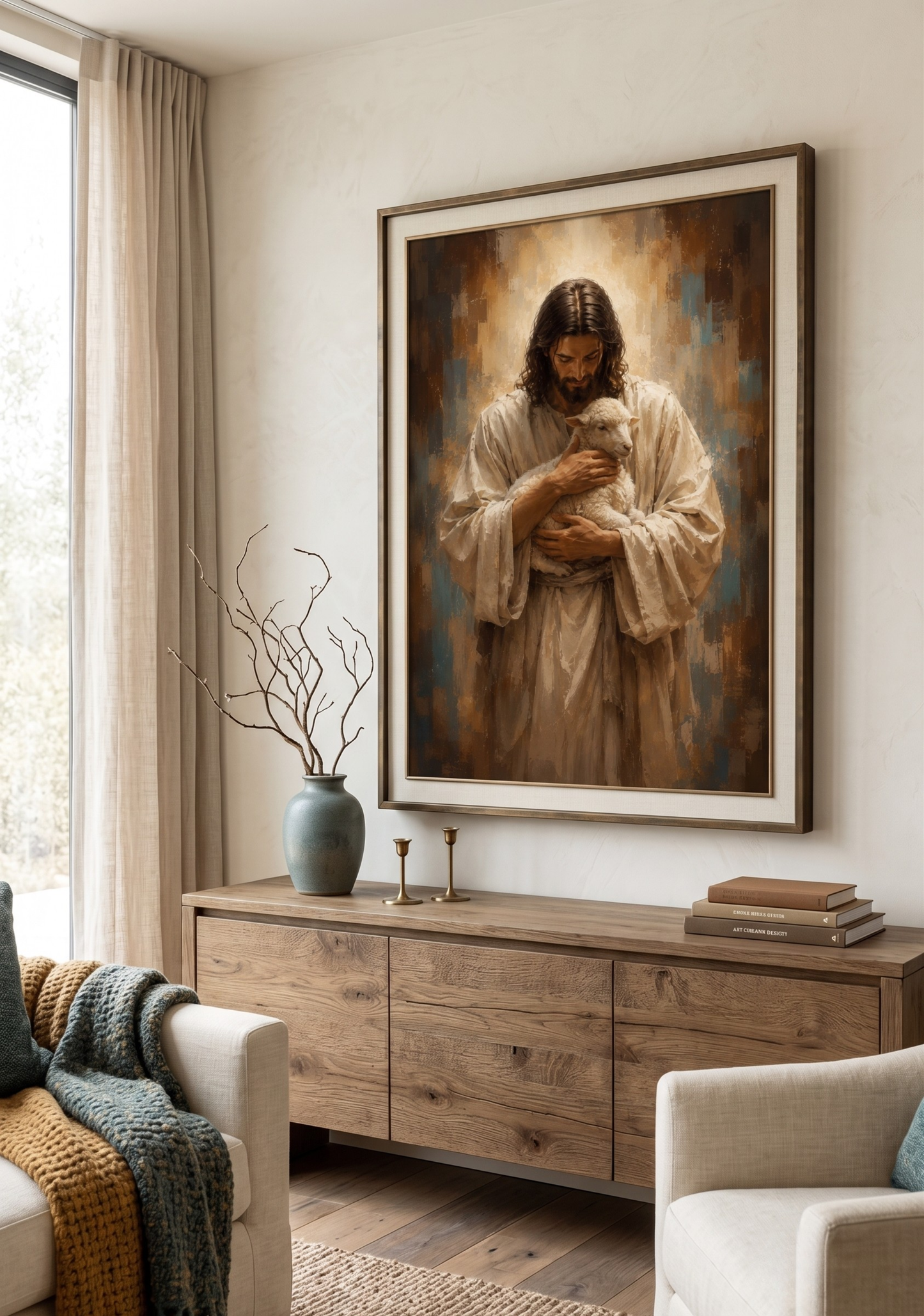 Quadro Cristo, o Bom Pastor