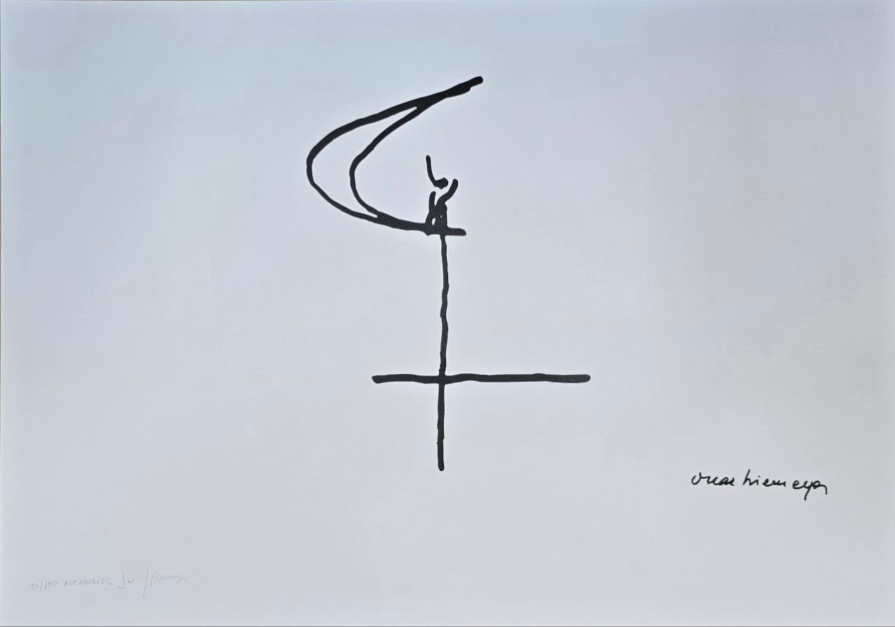 Gravura assinada Memorial JK Oscar Niemeyer 1/100 50x70