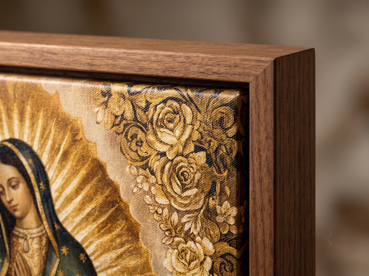 Quadro Nossa Senhora de Guadalupe em Dourado