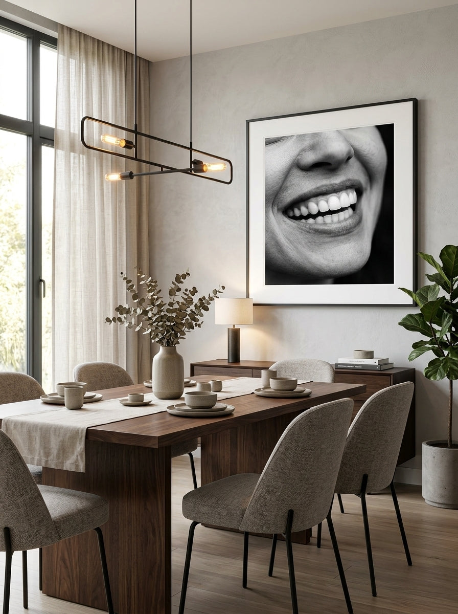 Quadro Fotografia Sorriso em Close