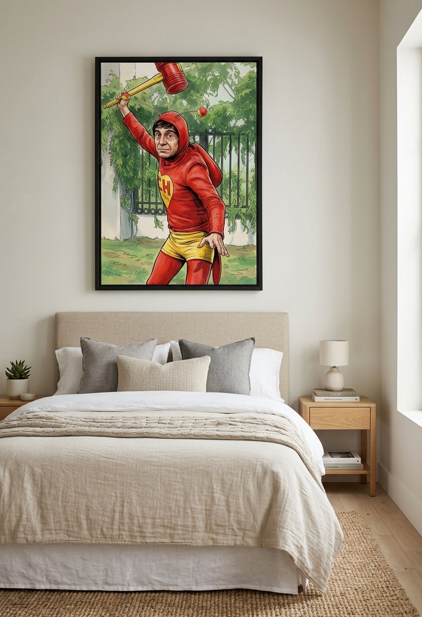 Quadro Herói Cômico Retrô