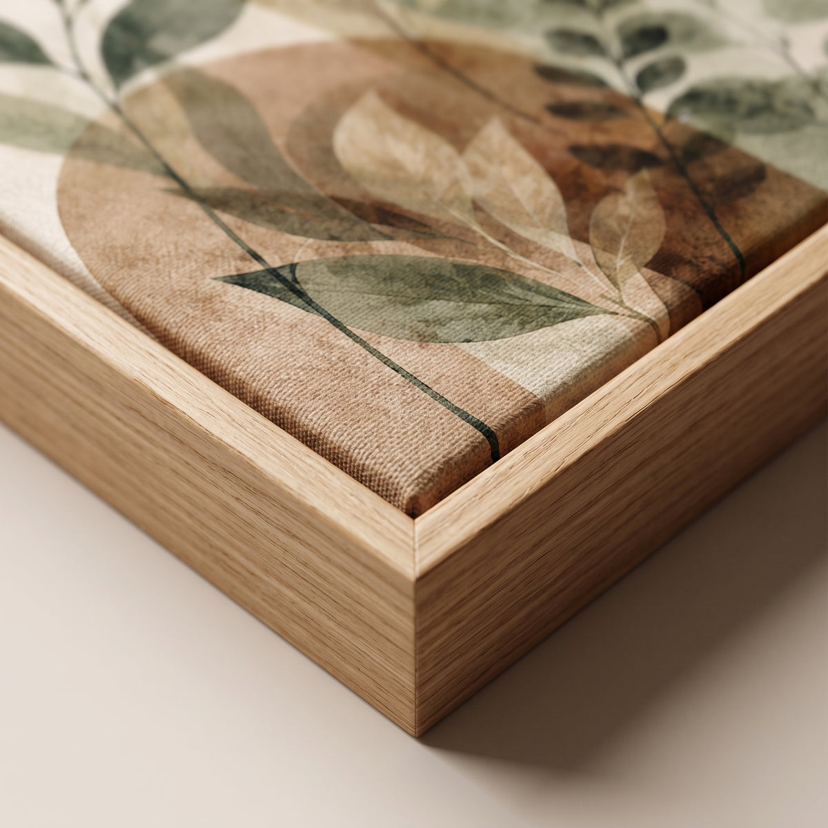Quadro Jardim em Tons Terrosos