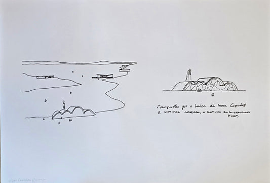 Gravura assinada Pampulha Oscar Niemeyer 02/100 50x70
