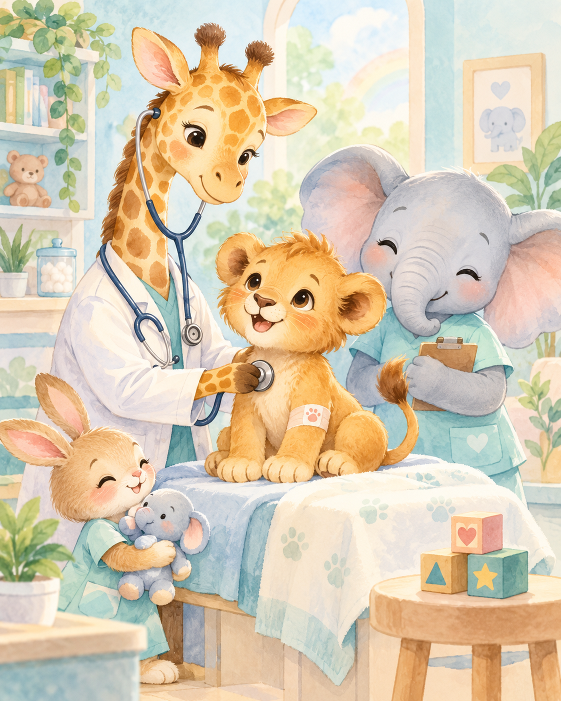 Quadro Girafa Médico
