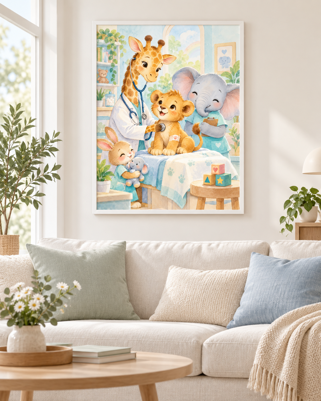 Quadro Girafa Médico