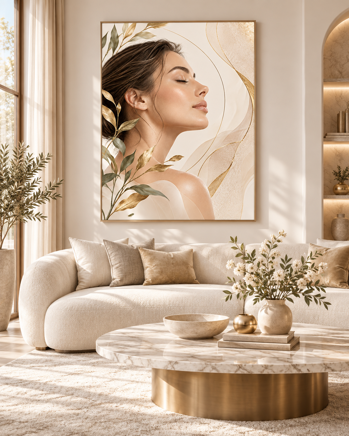 Quadro Beleza Feminina com Rosto