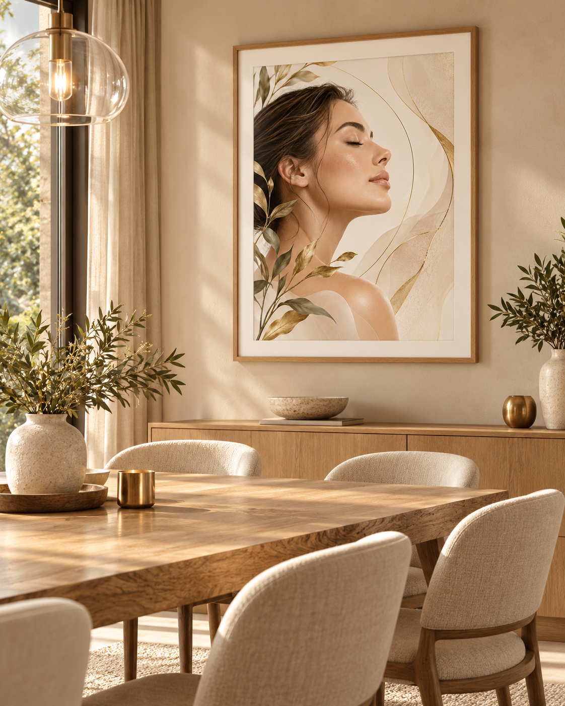 Quadro Beleza Feminina com Rosto
