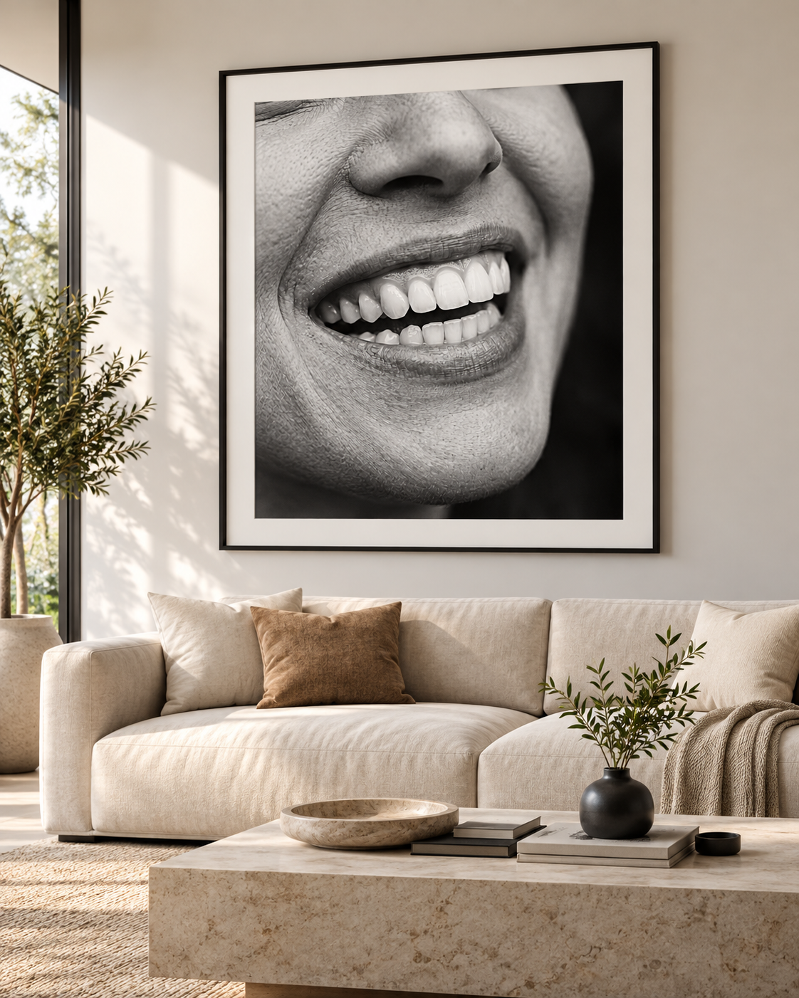 Quadro Fotografia Sorriso em Close