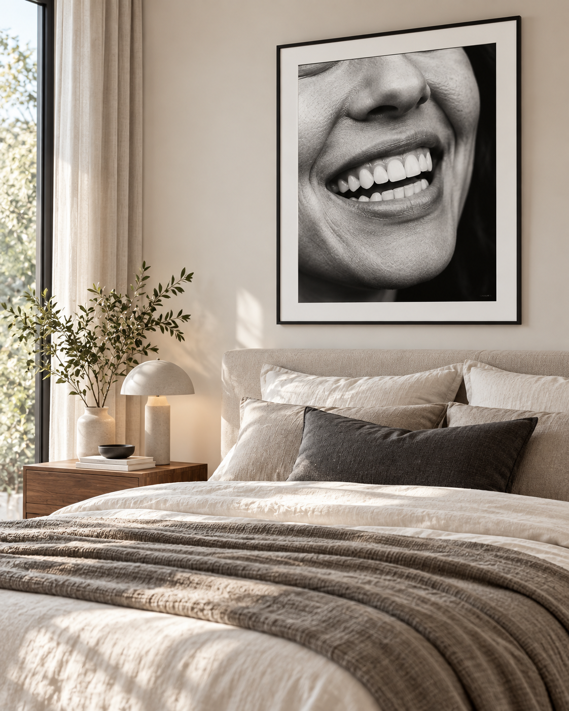 Quadro Fotografia Sorriso em Close