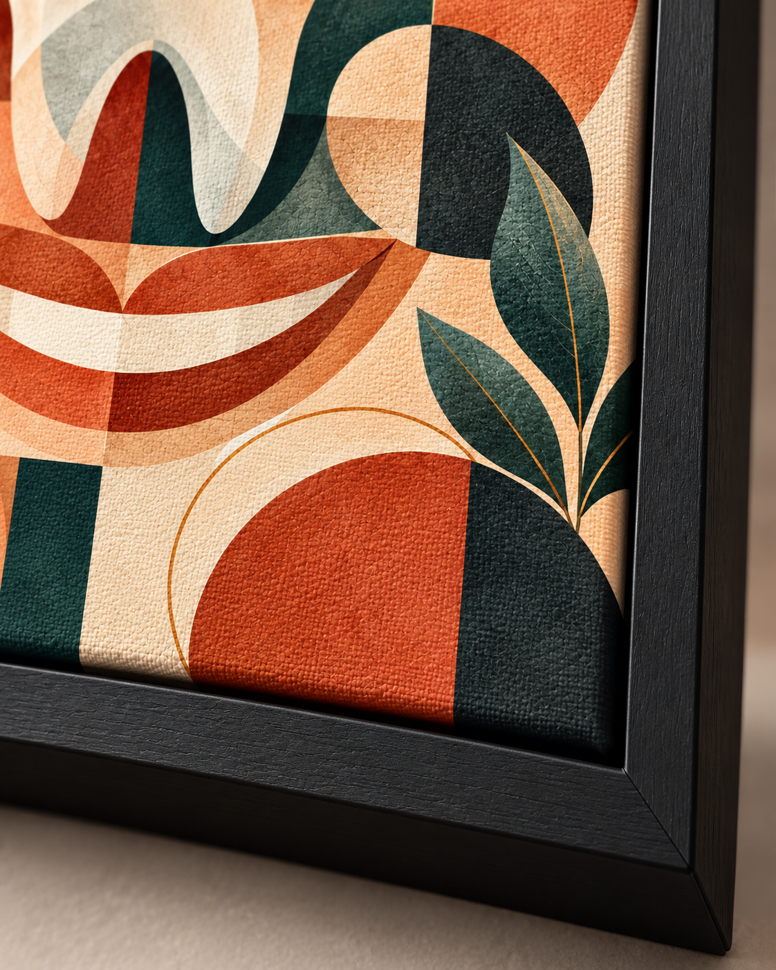 Quadro Dente Abstrato Geométrico