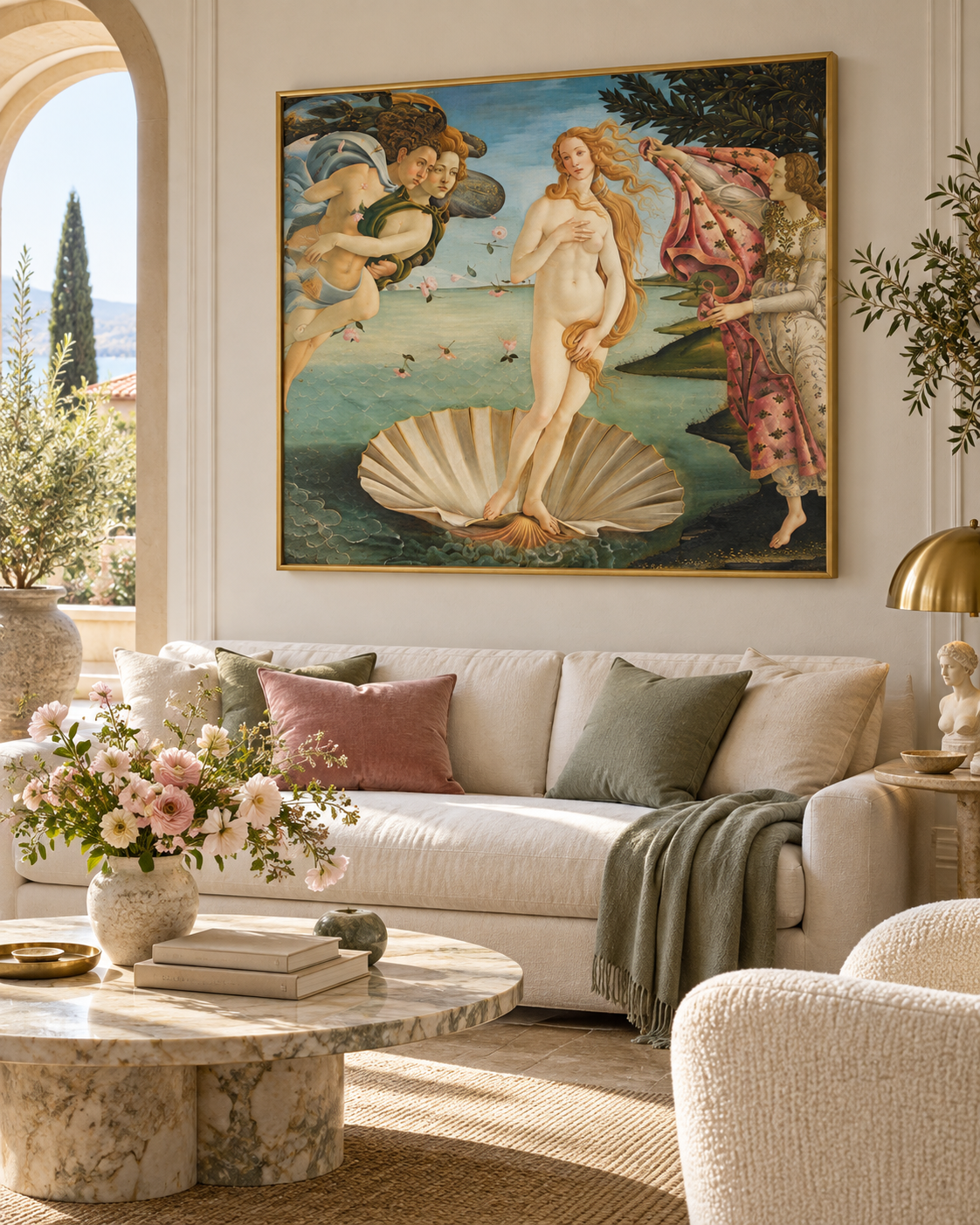 Quadro O Nascimento de Vênus de Botticelli