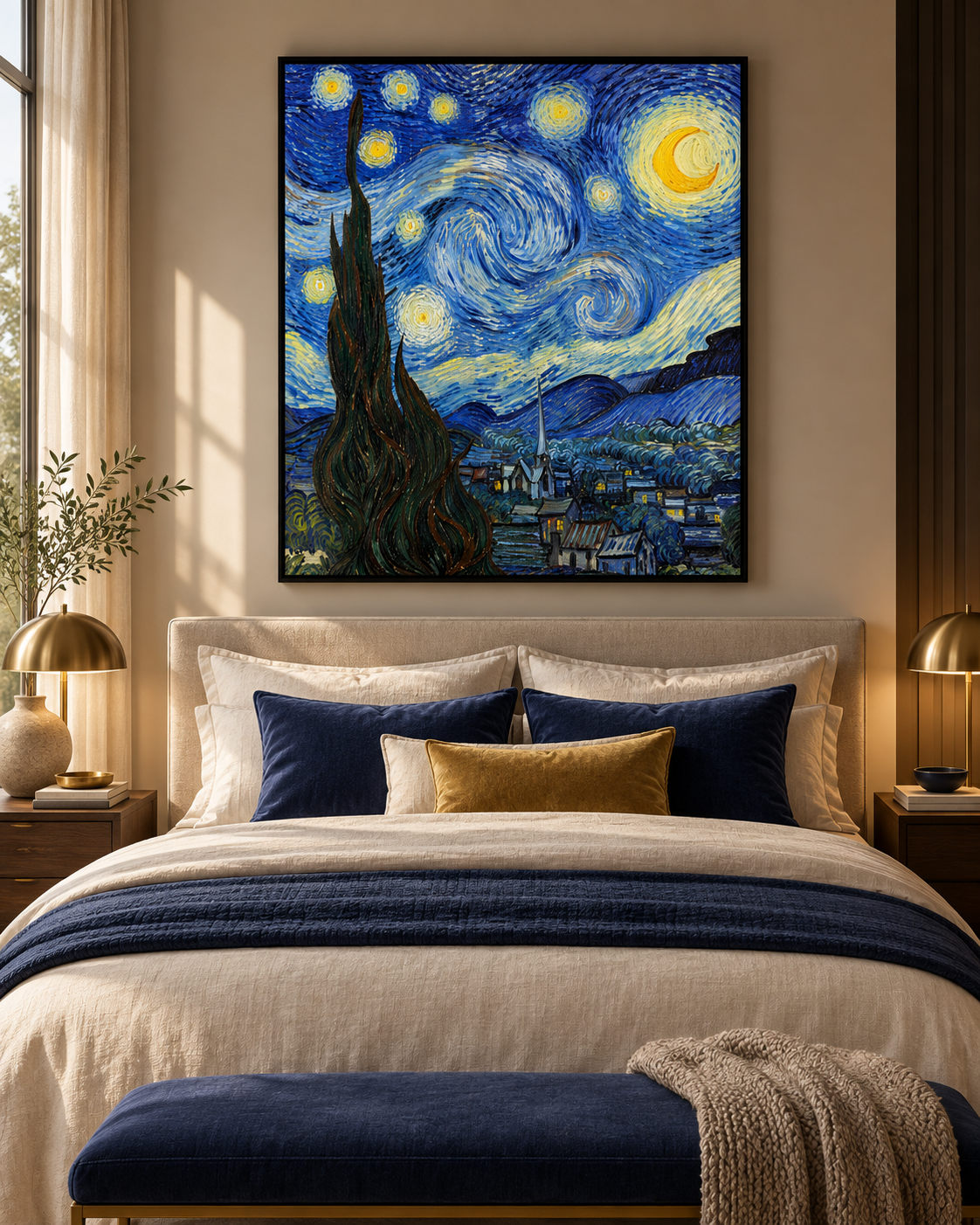 Quadro Noite Estrelada de Vincent van Gogh