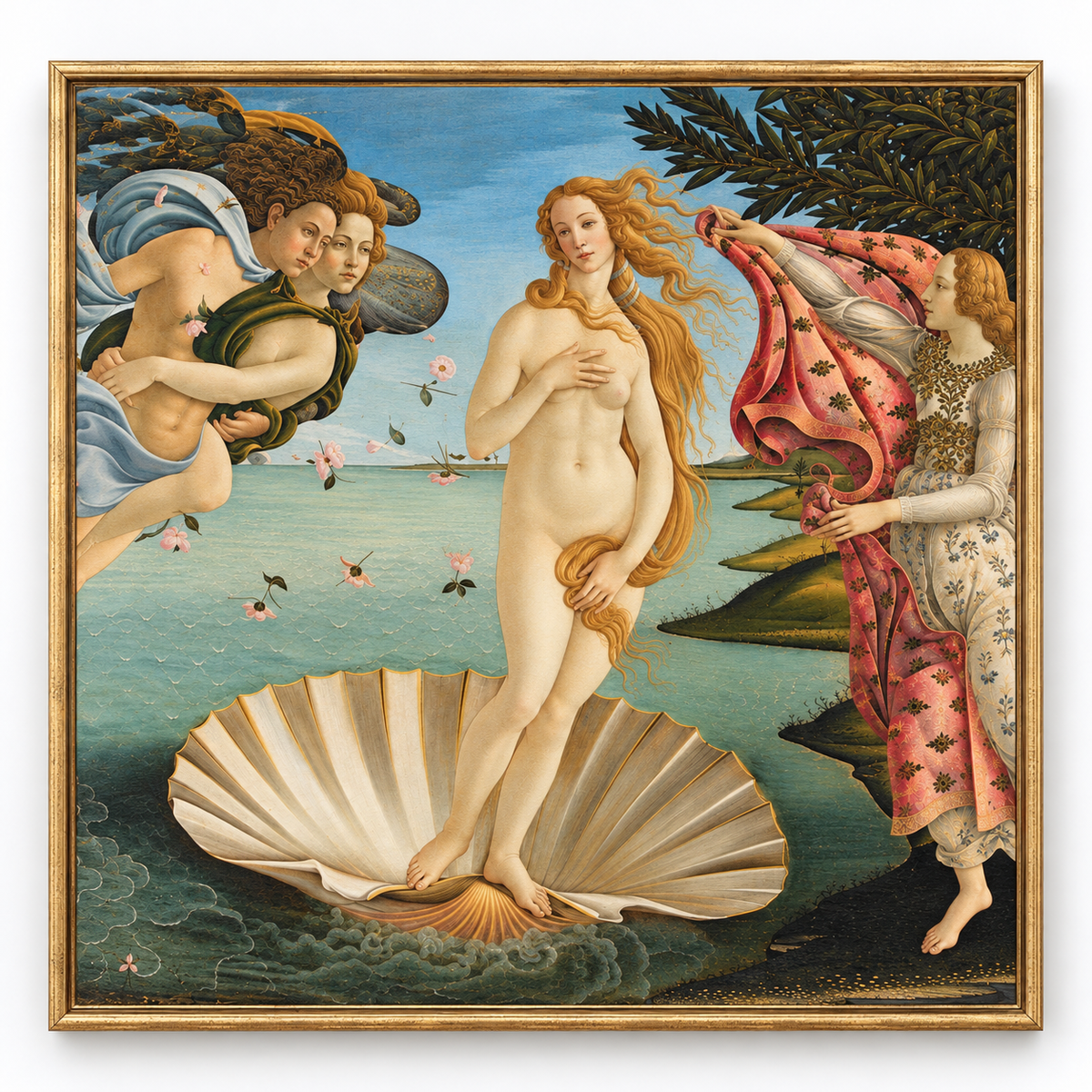 Quadro O Nascimento de Vênus de Botticelli