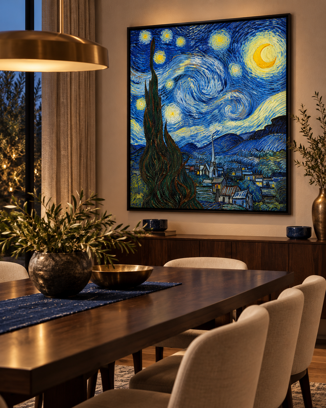 Quadro Noite Estrelada de Vincent van Gogh