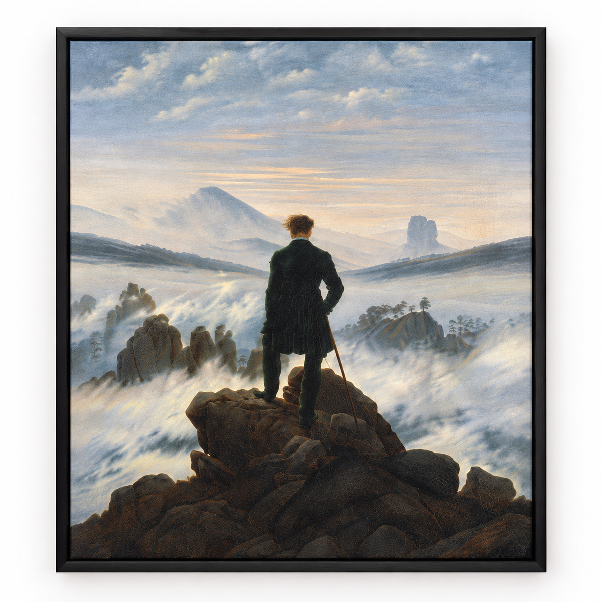 Quadro O Viajante sobre o Mar de Névoa