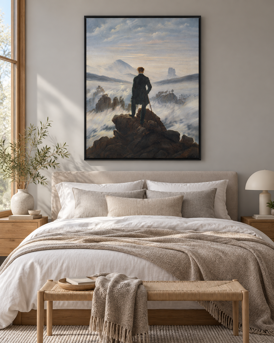 Quadro O Viajante sobre o Mar de Névoa