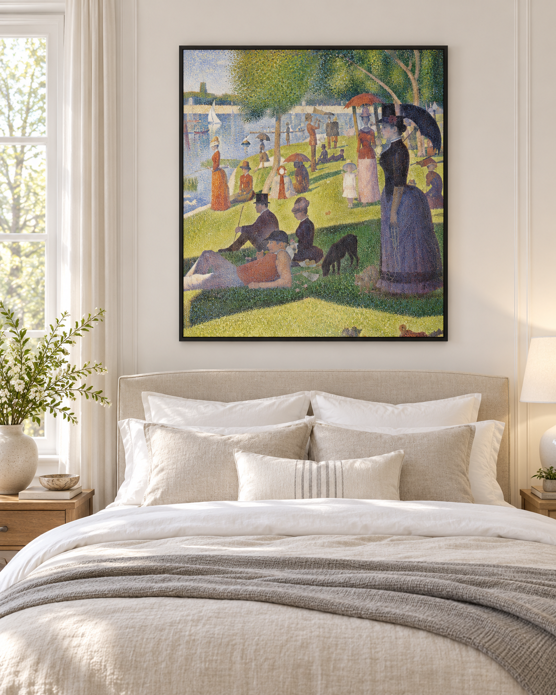 Quadro Uma Tarde de Domingo na Ilha de Grande Jatte