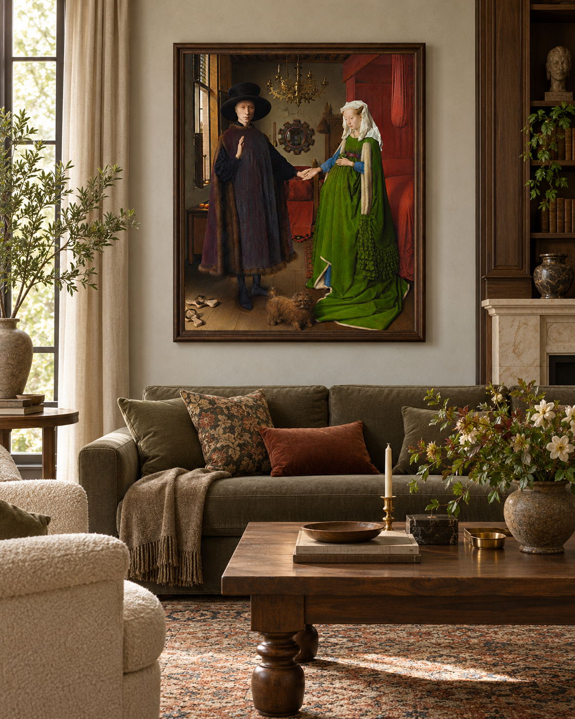 Quadro O Casal Arnolfini de Van Eyck
