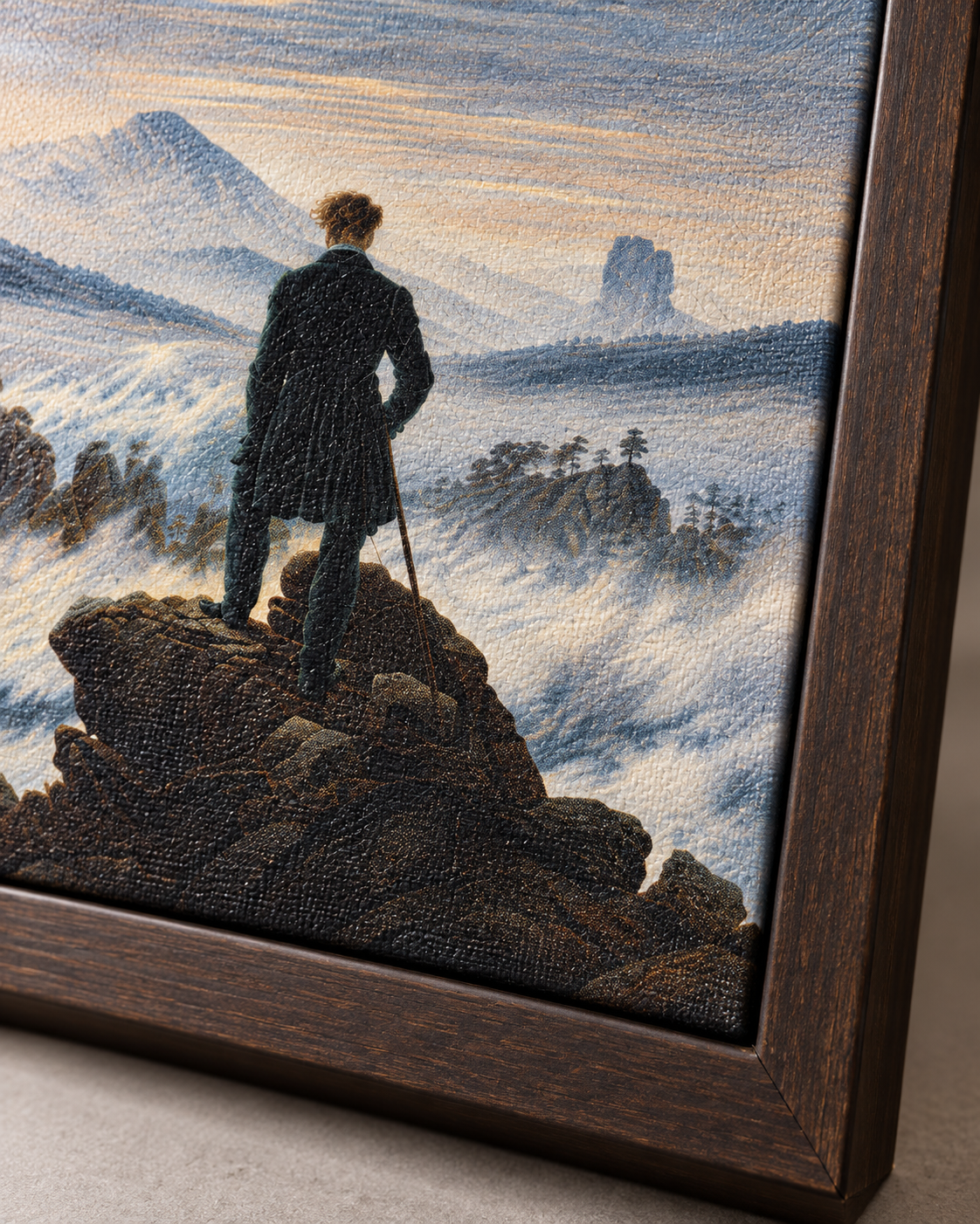 Quadro O Viajante sobre o Mar de Névoa
