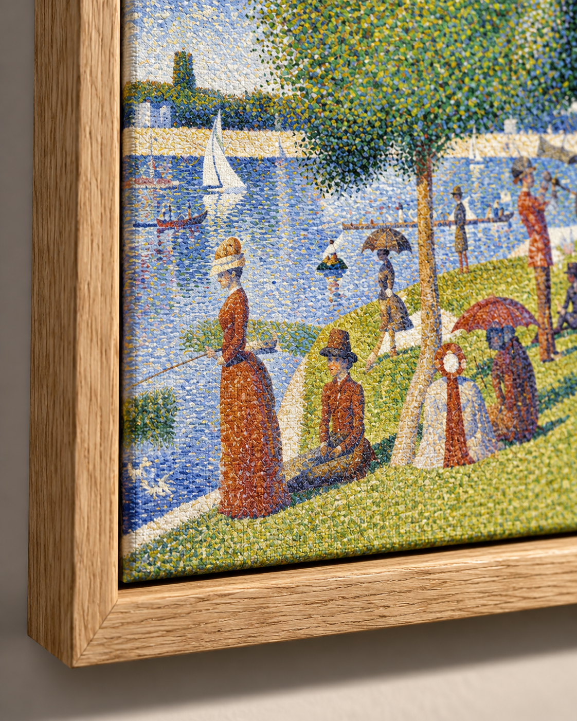 Quadro Uma Tarde de Domingo na Ilha de Grande Jatte