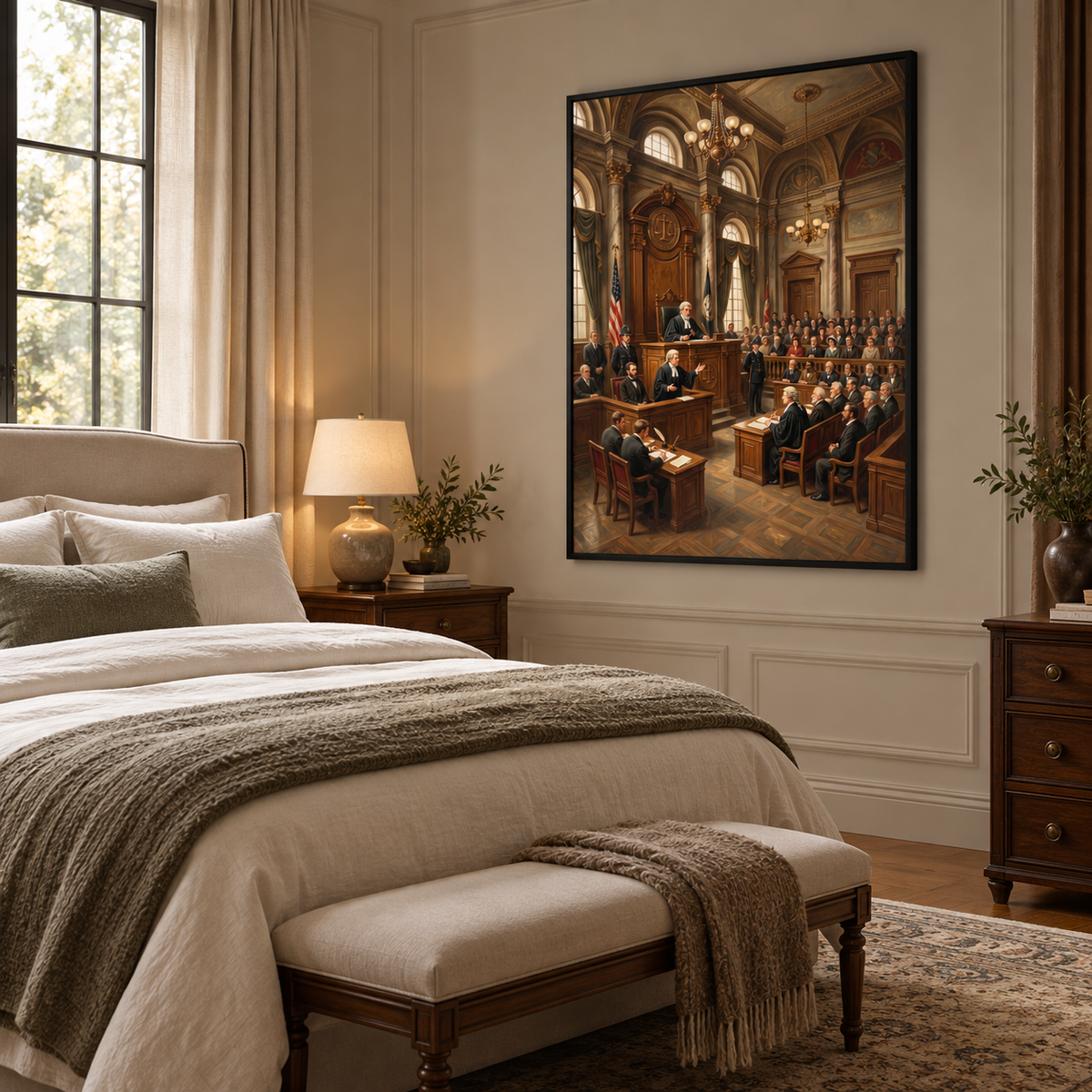 Quadro Decorativo Tribunal de Justiça Clássico
