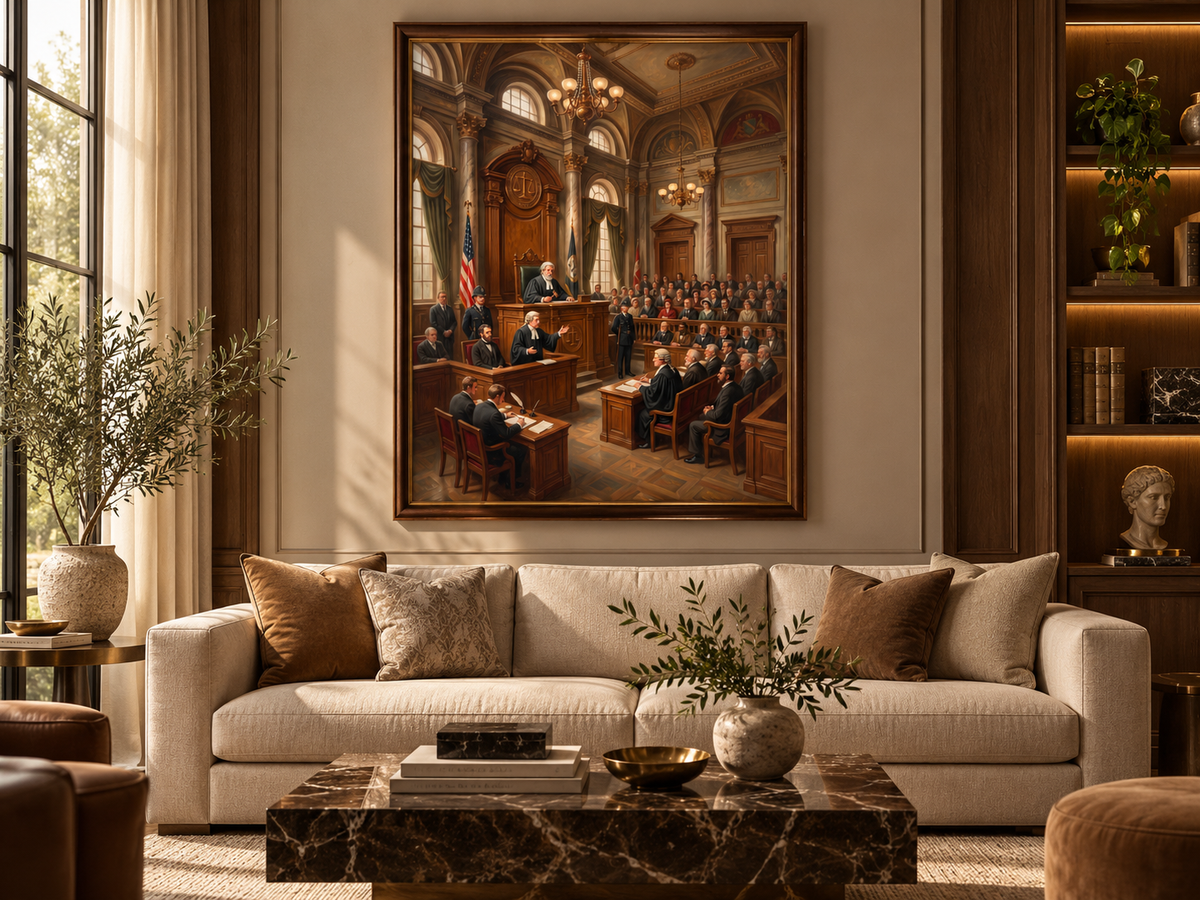Quadro Decorativo Tribunal de Justiça Clássico