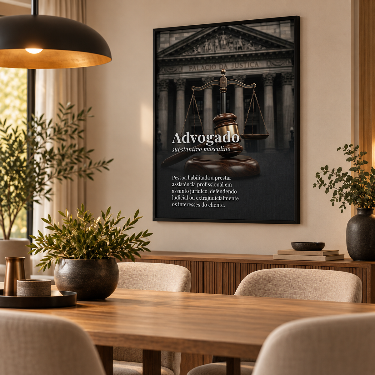 Quadro Arte Jurídica para Escritório