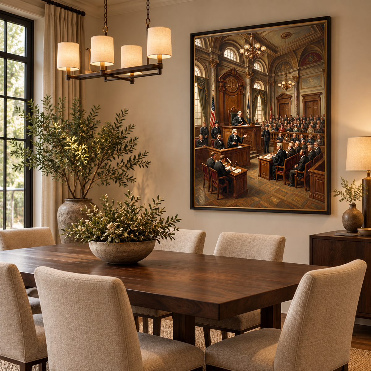 Quadro Decorativo Tribunal de Justiça Clássico