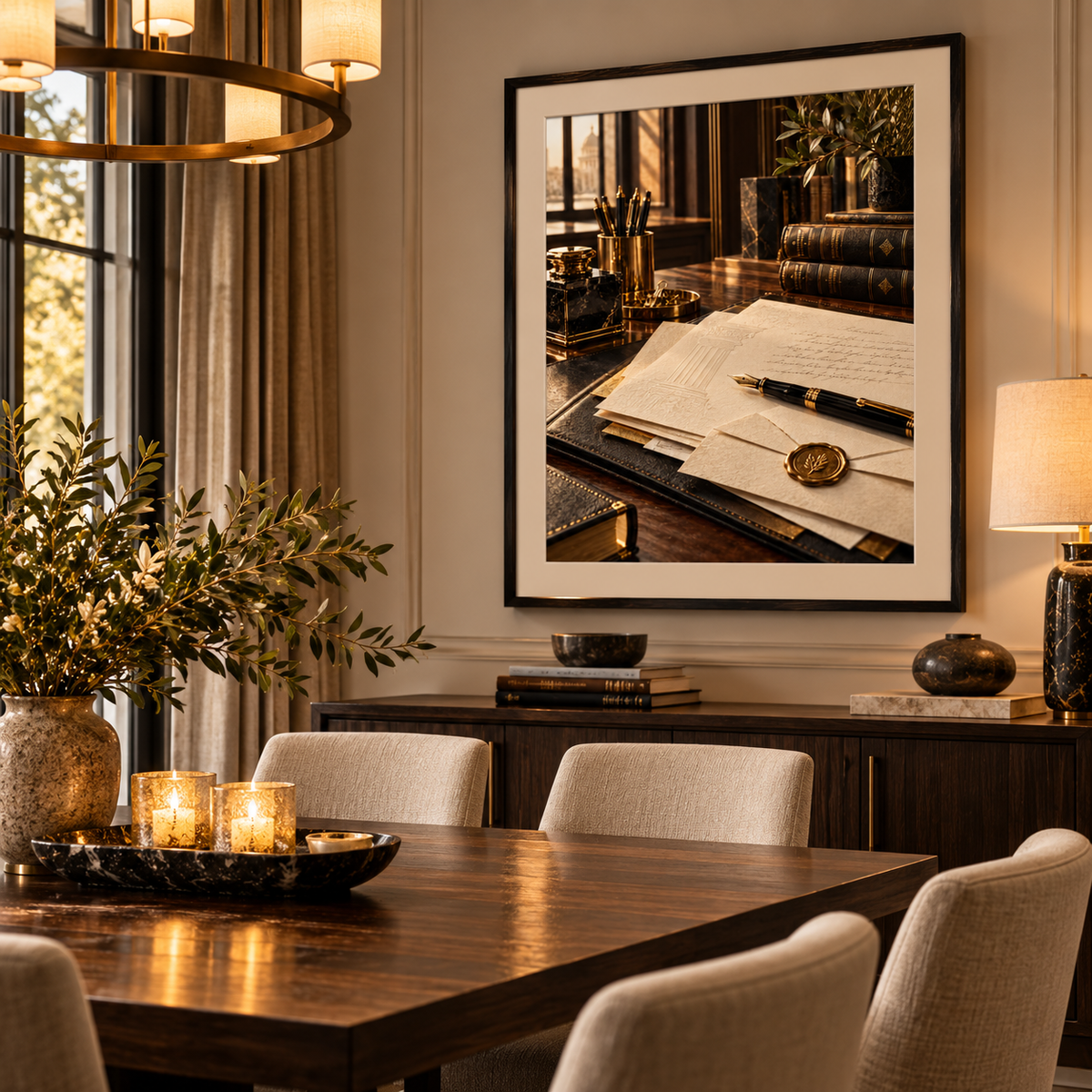 Quadro Escritório de Advocacia Clássico e Elegante