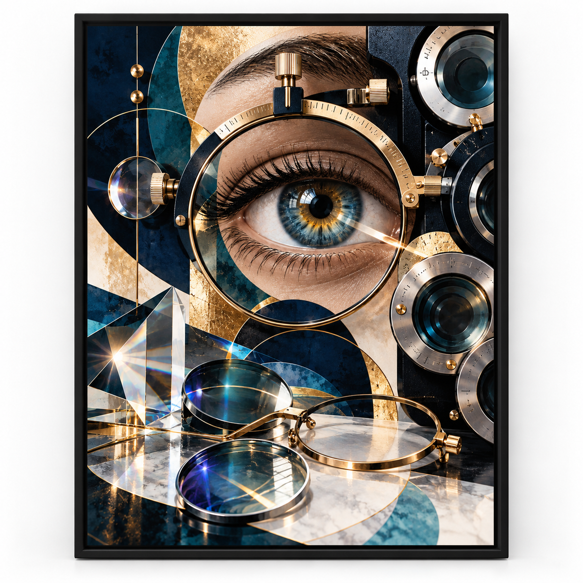 Quadro Exame de Vista e Óptica