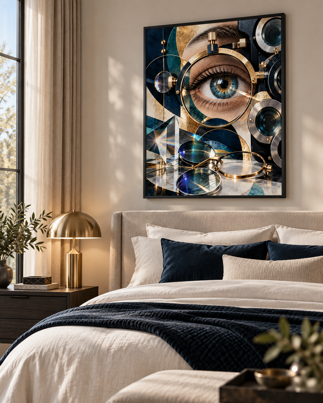 Quadro Exame de Vista e Óptica