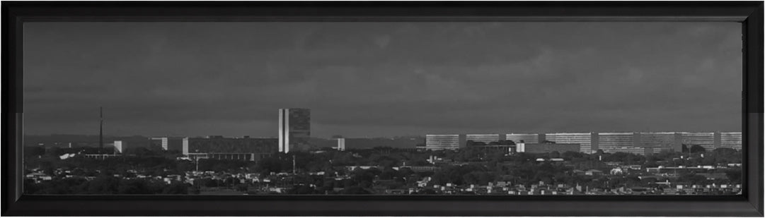 Quadro Pronto Bruno Castro Panorâmica1 Série BSB P&B 103X30