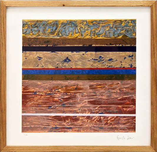 Quadro pronto com gravura assinada 3/50 36,5x35  - Gonçalo Ivo